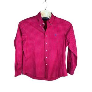 Ralph Lauren Custom Fit Extra Large (XL) Long Sleeve Red Plaid
